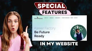 (kareerfactory.in) My website 's best features for students and professionals and..