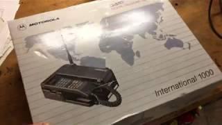 Vintage Motorola 1000 International Cell Phone Unboxing and Test