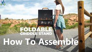 How To Assemble 22 inch Blackstone Adventure Ready , Propane Griddle with Stand and Adapter Hose