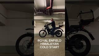 Royal Enfield Himalayan 411 – Cold start after winterbreak #royalenfield  #royalenfieldhimalayan