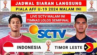 Jadwal Siaran Langsung Piala AFF U-19 2024 - Indonesia vs Timor Leste - Jadwal Timnas Indonesia