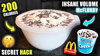 INSANE VOLUME *OREO MCFLURRY* (Only 200 Calories) | Secret Anabolic Ice Cream Volume Hack