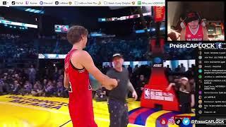 Matas Buzelis 2025 NBA Dunk Contest Reaction 