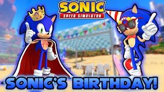 Celebrating Sonic's Birthday in Sonic Speed Simulator!