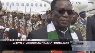 GEINGOB MEMORIAL | Zimbabwean President Emmerson Mnangagwa arrives in Namibia - nbc