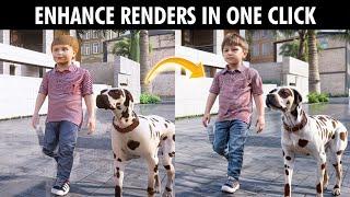 Make RENDERS Realistic in ONE CLICK | Krea AI | STEP BY STEP