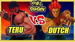 SFV CE  Teru (Kage) vs Dutch (Akuma)  Ranked Set  Street Fighter 5