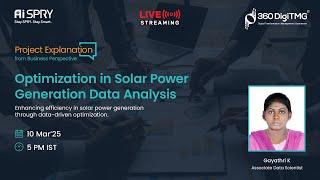 Optimization in Solar Power Generation Data Analysis | 360DigiTMG