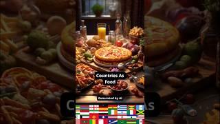 Asking Ai to Draw Countries as Food #ai #aiart