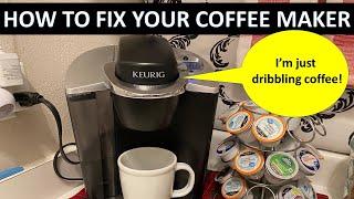 Broken Keurig won't brew!  EASY HOW TO FIX IT with NO TOOLS! when nothing else works.