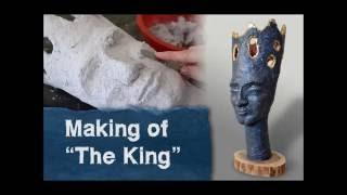 Papier mache - Making of "The King"