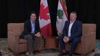 PM Justin Trudeau meets with P.E.I. Premier Dennis King in Charlottetown – August 21, 2023