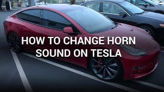 Tesla Model Y Changing Horn Sounds. This is so cool. Episode 107.