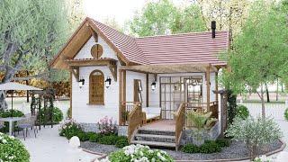 23'x30' (7x9m) Small House with 2 Bedrooms | Cozy & Charm !!!