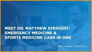 From ER to Sports Medicine: Dr.  Matthew Straight's Unique Approach to Injury Care