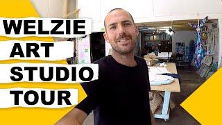 ART STUDIO TOUR - Welzie Shows How He Built Out His New Art Studio in South Maui