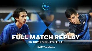 Nazarii SOLODKYI (UKR) VS Benyamin FARAJI (IRI) | U17 BS F | WTT Youth Contender Batumi 2023