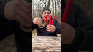 Survival Skills: Made Kindling Out of Rope for a Camping Trip  #survival #camping #outdoors