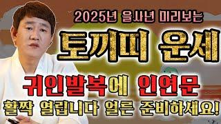 2025년 (을사년) 미리보는 토끼띠 운세ㅣ내년에 귀인발복에 인연문 활짝 열립니다~ ㅣ38살, 50살, 62살 운세   [부산점집 신도령]