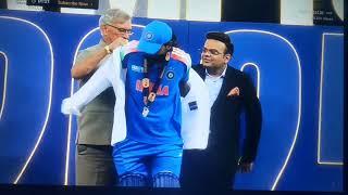 Icc champions trophy white colour suit to winners indian players