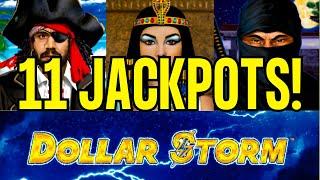 ️ 11 JACKPOTS on DOLLAR STORM and A SUPER GRAND CHANCE HANDPAY! ️