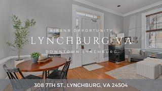 Move To Downtown Lynchburg VA into this Riverfront District Private Residence Walk to the Riverfront