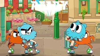 GUMBALL and DARWIN vs GUMBALL and DARWIN | AMAZING FIGHT on SESAME STREET | FUNNY GAMING