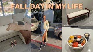 FALL DAY IN MY LIFE: shop with me for fall decor, our new couch + apartment  updates | Tomar Thomas