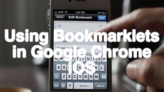 How to easily create and use bookmarklets in Chrome iOS