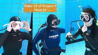 "Learning Scuba 2" - Trailer – Frogwomen Korra, Demi, Kara [Video 35 of Project F]