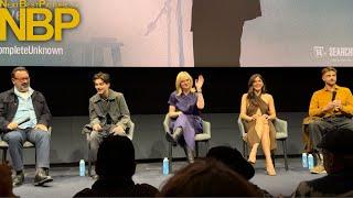 "A Complete Unknown" Q&A Highlights w/ Timothée Chalamet, Monica Barbaro, Elle Fanning & More