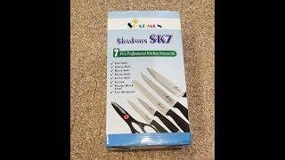 (EPISOE 1,574) Amazon Prime Unboxing: SHADMON PREMIUM KITCHEN KNIFE BLOCK SET  @amazon