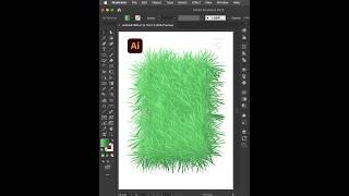 How to create Realistic Grass in Adobe Illustrator  #illustrator#designtips #artistsofig #logo