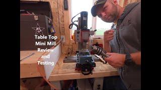HARBOR FREIGHT  MINI MILLING MACHINE- SPEEDWAY SERIES REVIEW AND TESTING