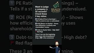 3 Must-Know Financial Ratios #financialratios #StockMetrics