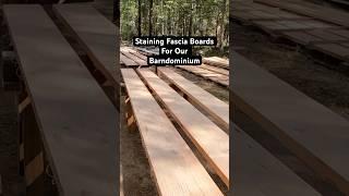 Using LifeTime Stain On Our Fascia Boards #lastsalifetime #youtube #youtubeshorts #shorts #shorts