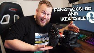 Testing Fanatec CSL DD on IKEA Table and CSL Pedals