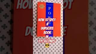 How to Spot A Duplicate Book in 59 Seconds  | 48 Laws of Power | Robert Greene Books