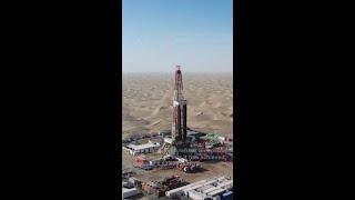 Asia’s deepest vertical oil well with daily output surpassing 1,000 tonnes drilled in NW China