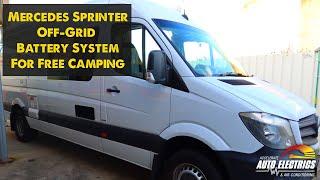 Mercedes Sprinter Off-Grid Battery System for Free Camping | Accelerate Auto Electrics