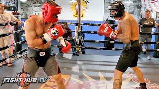 Jose Benavidez Jr. putting in hard sparring with Sergey Lipinets ahead of July 23rd fight