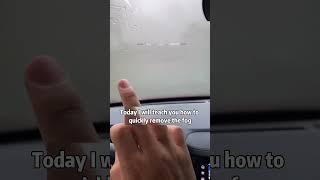 Car glass is easy to fog in rainy days, here is a trick to solve it!  #car  #driving  #tips