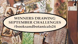 WINNERS DRAWING SEPTEMBER CHALLENGES #booksandbotanicals24