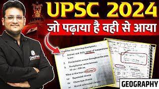 UPSC Prelims 2024 Geography Question Paper Analysis