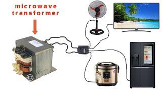 How to Turn a Microwave Transformer into a 250v Generator