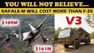 Indian Defence News:Rafale-M Costs More Than F-35,Indian army ULPGM V3,AMCA to get EOTS like F35