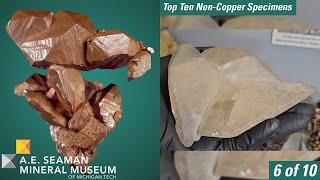 Top Ten Non-Copper Specimens from the A.E. Seaman Mineral Museum - 6 of 10 - Calcite Twin