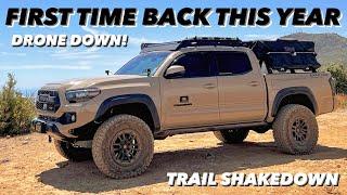 Exploring West Camino Cielo In My Fully Built 3rd Gen Toyota Tacoma TRD Off-Road on 34s - VLOG2