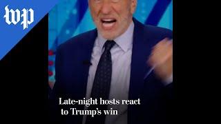 Late-night hosts react to Trump’s win