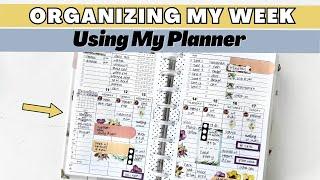 Organizing My Week In My Planner